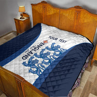 Custom England Football Quilt 2024 Go Champions Three Lions - Wonder Print Shop
