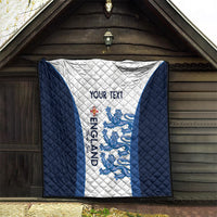 Custom England Football Quilt 2024 Go Champions Three Lions - Wonder Print Shop
