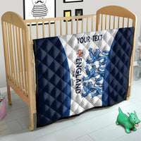 Custom England Football Quilt 2024 Go Champions Three Lions - Wonder Print Shop