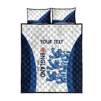 Custom England Football Quilt Bed Set 2024 Go Champions Three Lions - Wonder Print Shop