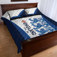 Custom England Football Quilt Bed Set 2024 Go Champions Three Lions - Wonder Print Shop