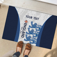 Custom England Football Rubber Doormat 2024 Go Champions Three Lions - Wonder Print Shop