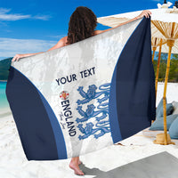 Custom England Football Sarong 2024 Go Champions Three Lions - Wonder Print Shop