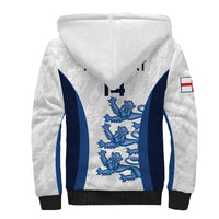 Custom England Football Sherpa Hoodie 2024 Go Champions Three Lions - Wonder Print Shop