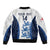Custom England Football Sleeve Zip Bomber Jacket 2024 Go Champions Three Lions - Wonder Print Shop