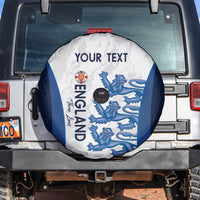 Custom England Football Spare Tire Cover 2024 Go Champions Three Lions - Wonder Print Shop