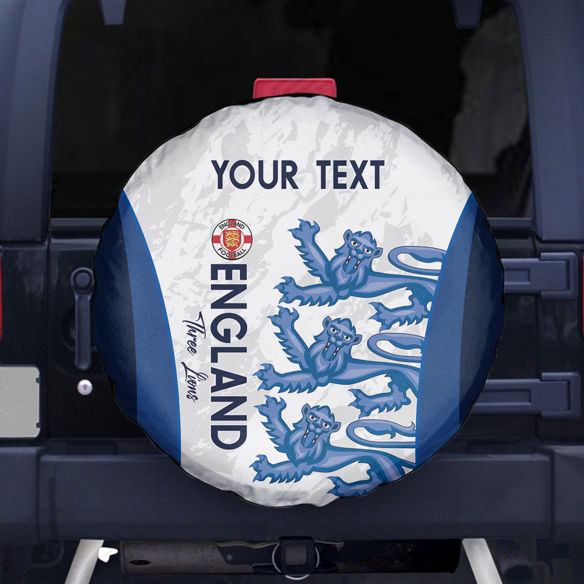 Custom England Football Spare Tire Cover 2024 Go Champions Three Lions - Wonder Print Shop