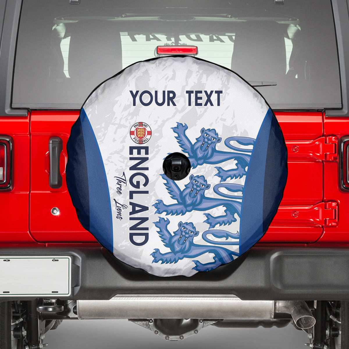 Custom England Football Spare Tire Cover 2024 Go Champions Three Lions - Wonder Print Shop