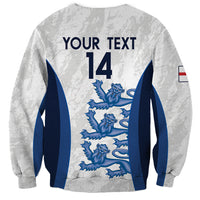 Custom England Football Sweatshirt 2024 Go Champions Three Lions - Wonder Print Shop