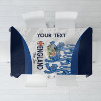 Custom England Football Tablecloth 2024 Go Champions Three Lions - Wonder Print Shop