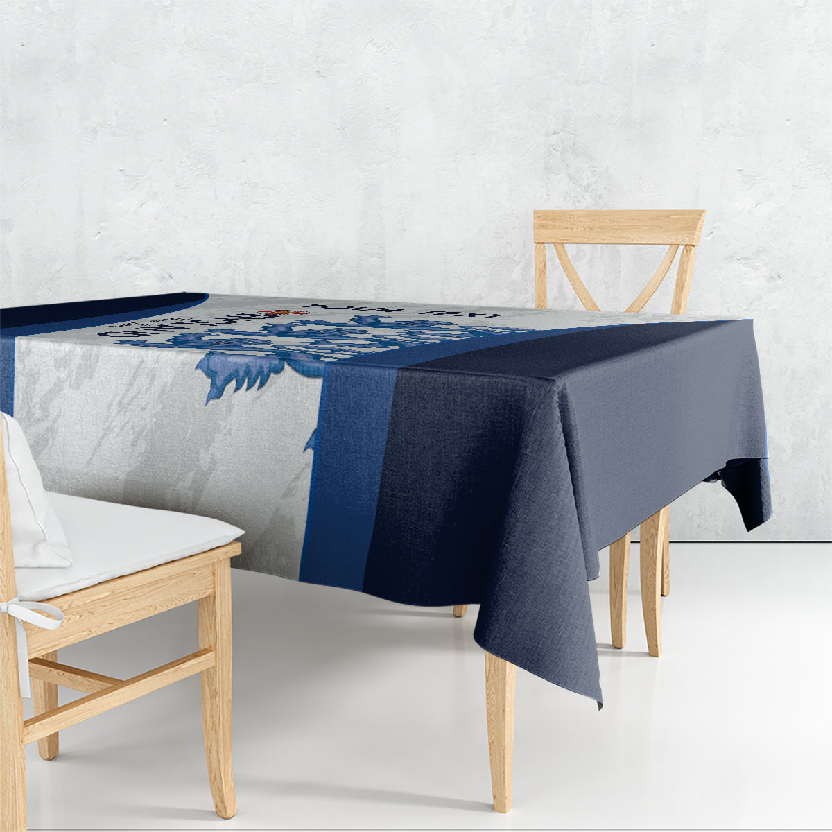 Custom England Football Tablecloth 2024 Go Champions Three Lions - Wonder Print Shop
