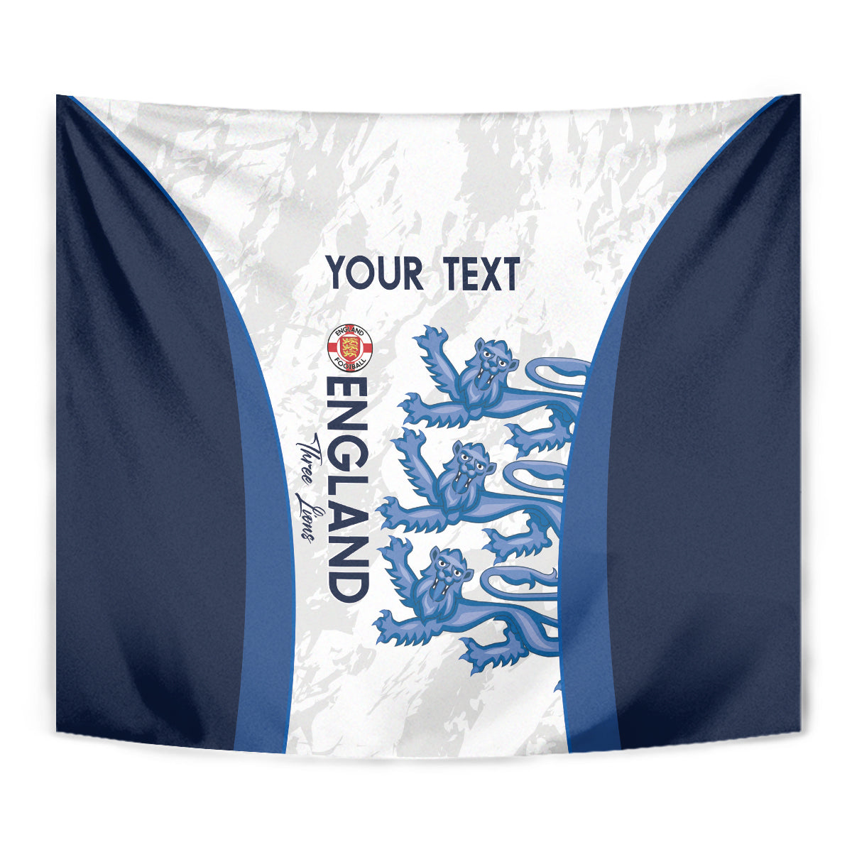 Custom England Football Tapestry 2024 Go Champions Three Lions - Wonder Print Shop