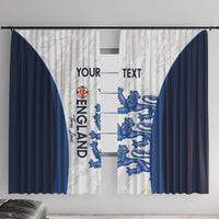 Custom England Football Window Curtain 2024 Go Champions Three Lions - Wonder Print Shop
