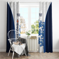 Custom England Football Window Curtain 2024 Go Champions Three Lions - Wonder Print Shop
