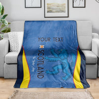 Custom Scotland Football Blanket 2024 Go Champions Scottish