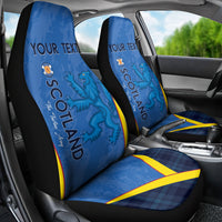 Custom Scotland Football Car Seat Cover 2024 Go Champions Scottish - Wonder Print Shop