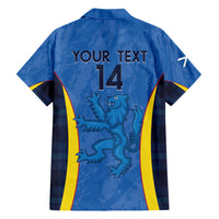 Custom Scotland Football Family Matching Short Sleeve Bodycon Dress and Hawaiian Shirt 2024 Go Champions Scottish - Wonder Print Shop