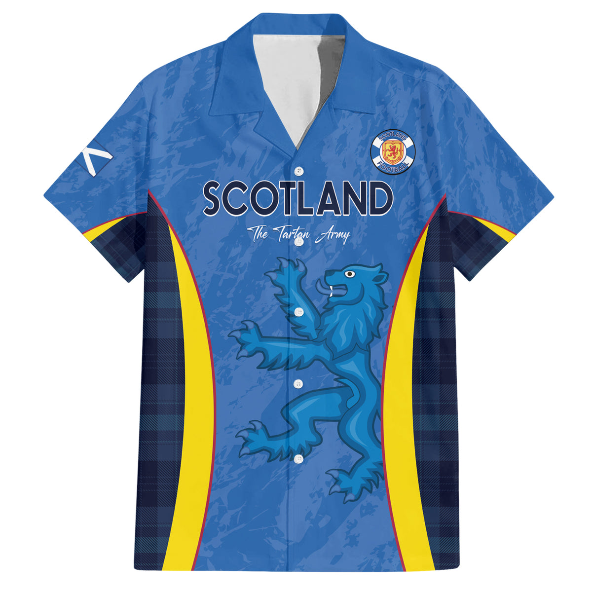 Custom Scotland Football Hawaiian Shirt 2024 Go Champions Scottish - Wonder Print Shop