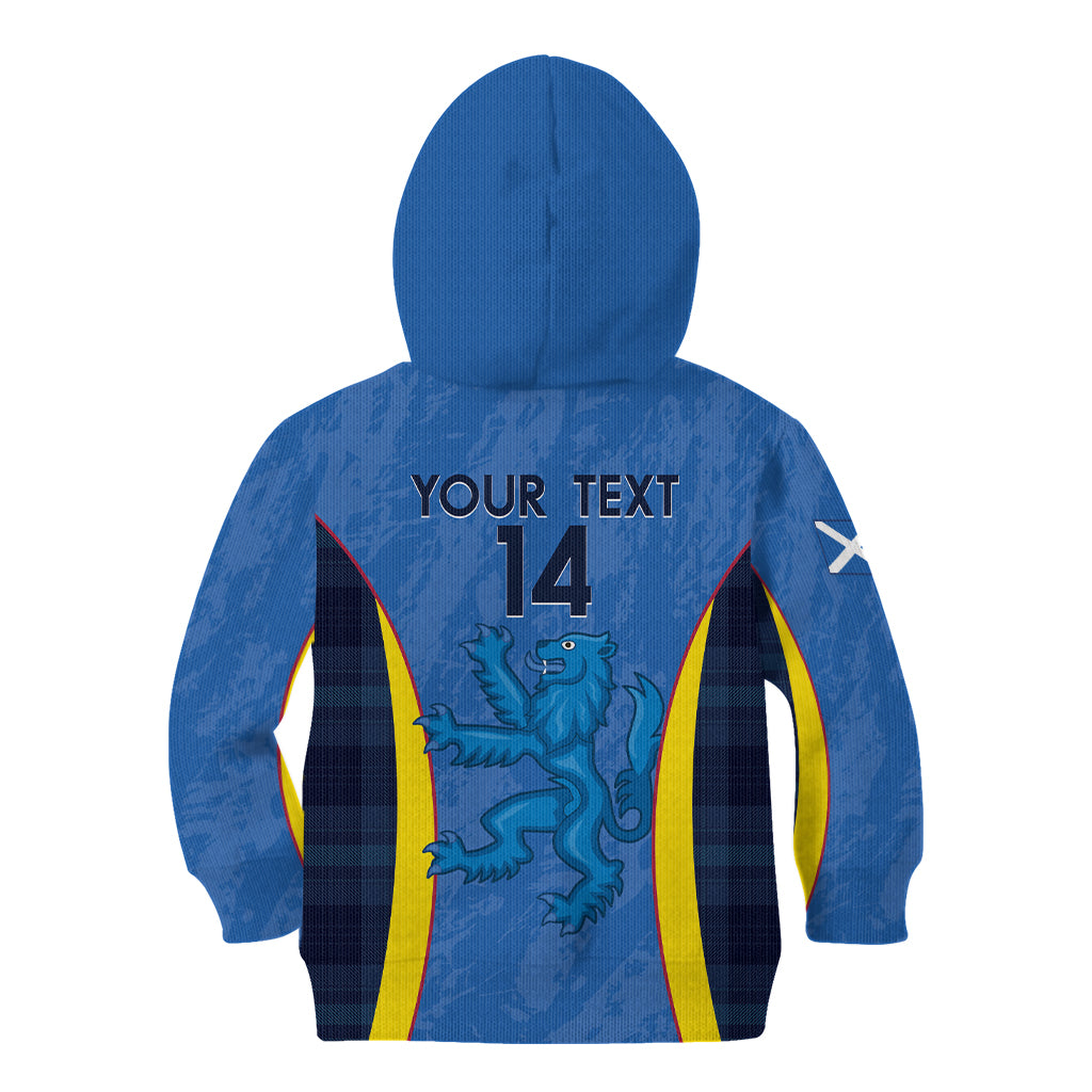 Custom Scotland Football Kid Hoodie 2024 Go Champions Scottish - Wonder Print Shop