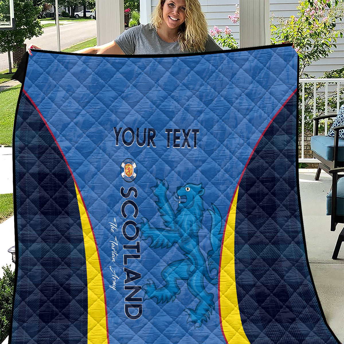 Custom Scotland Football Quilt 2024 Go Champions Scottish - Wonder Print Shop