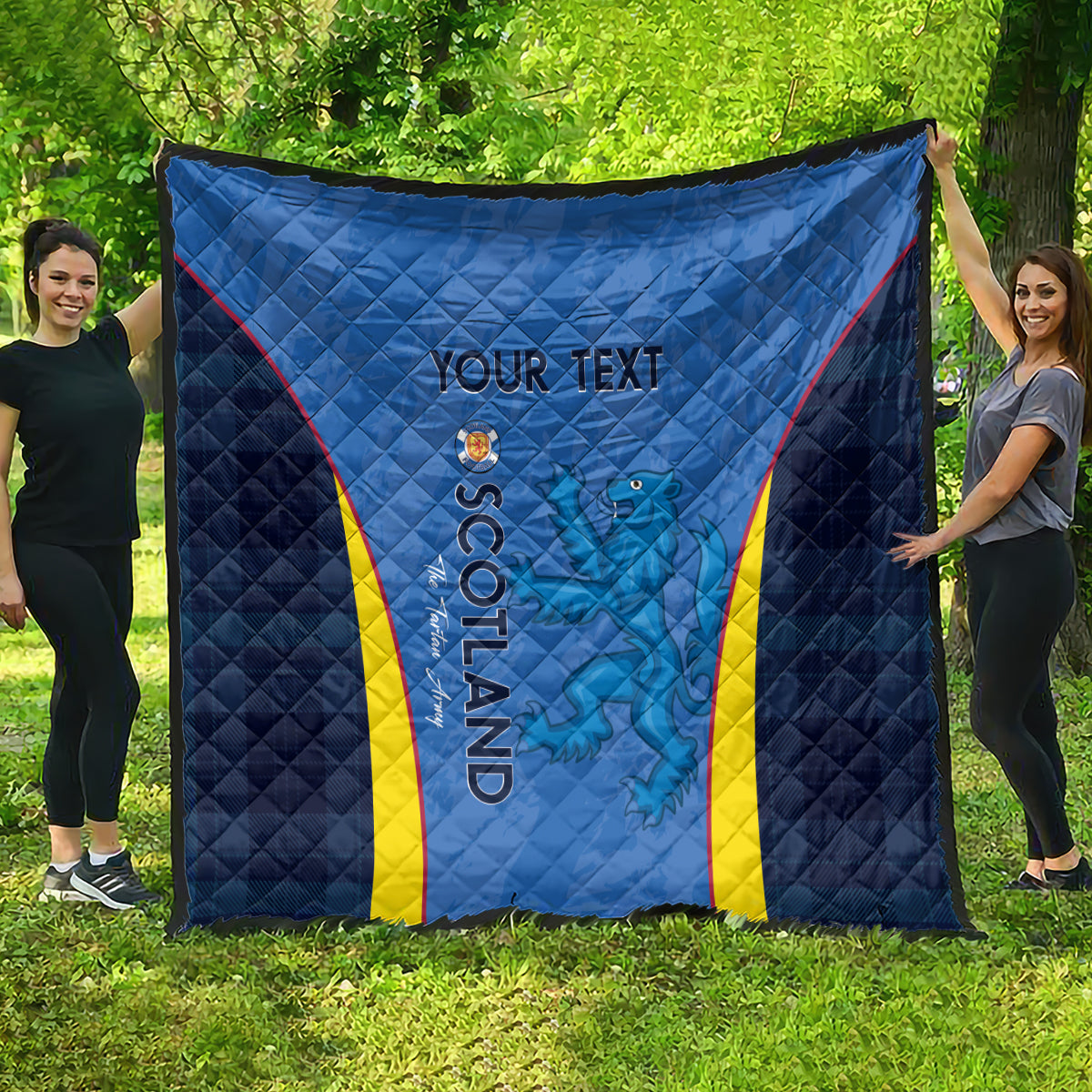 Custom Scotland Football Quilt 2024 Go Champions Scottish - Wonder Print Shop