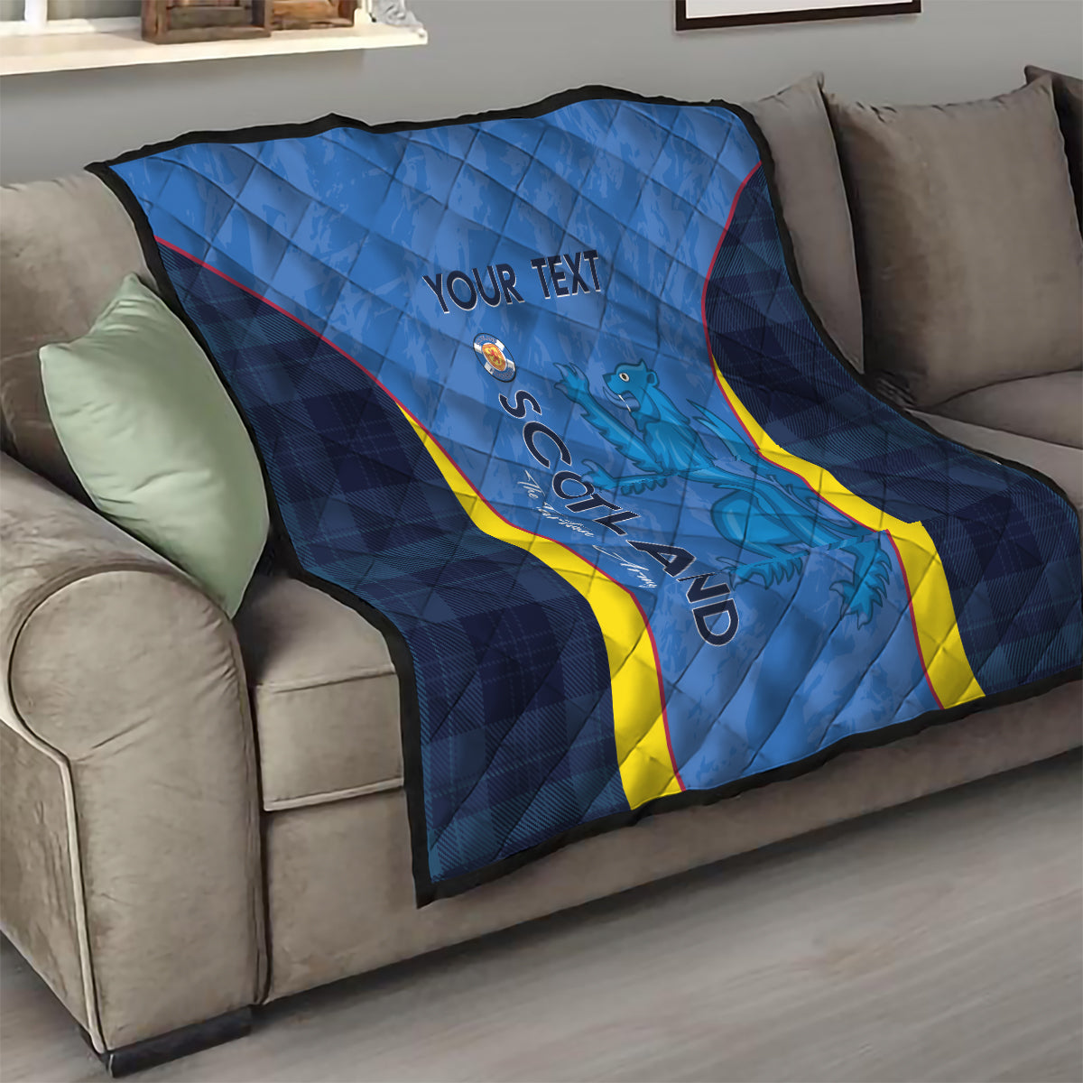 Custom Scotland Football Quilt 2024 Go Champions Scottish - Wonder Print Shop