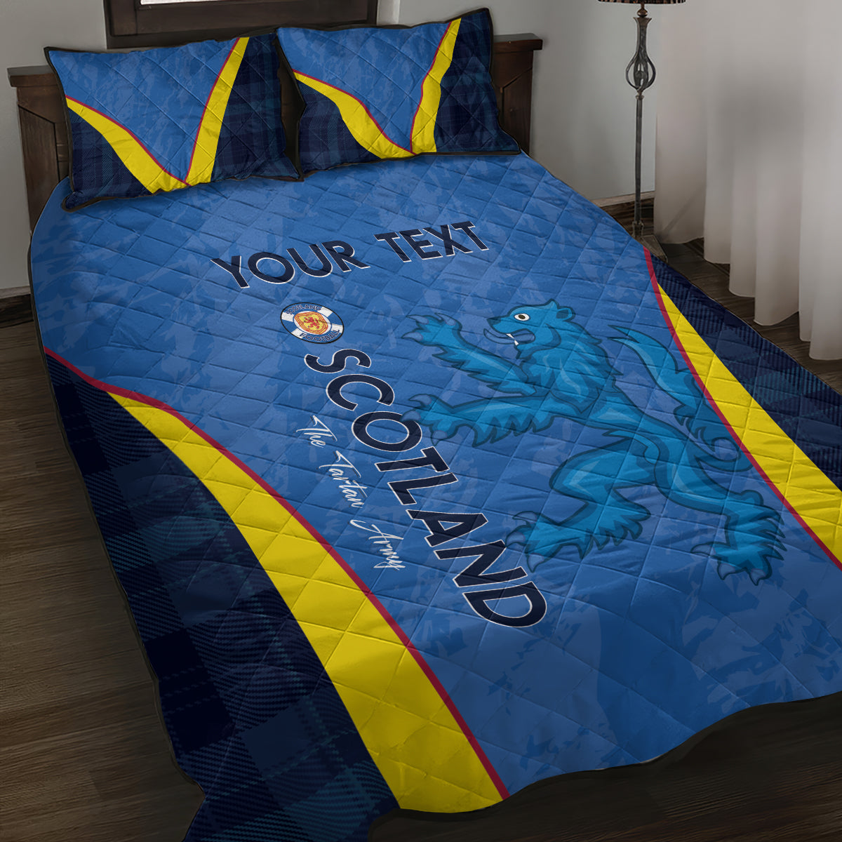 Custom Scotland Football Quilt Bed Set 2024 Go Champions Scottish