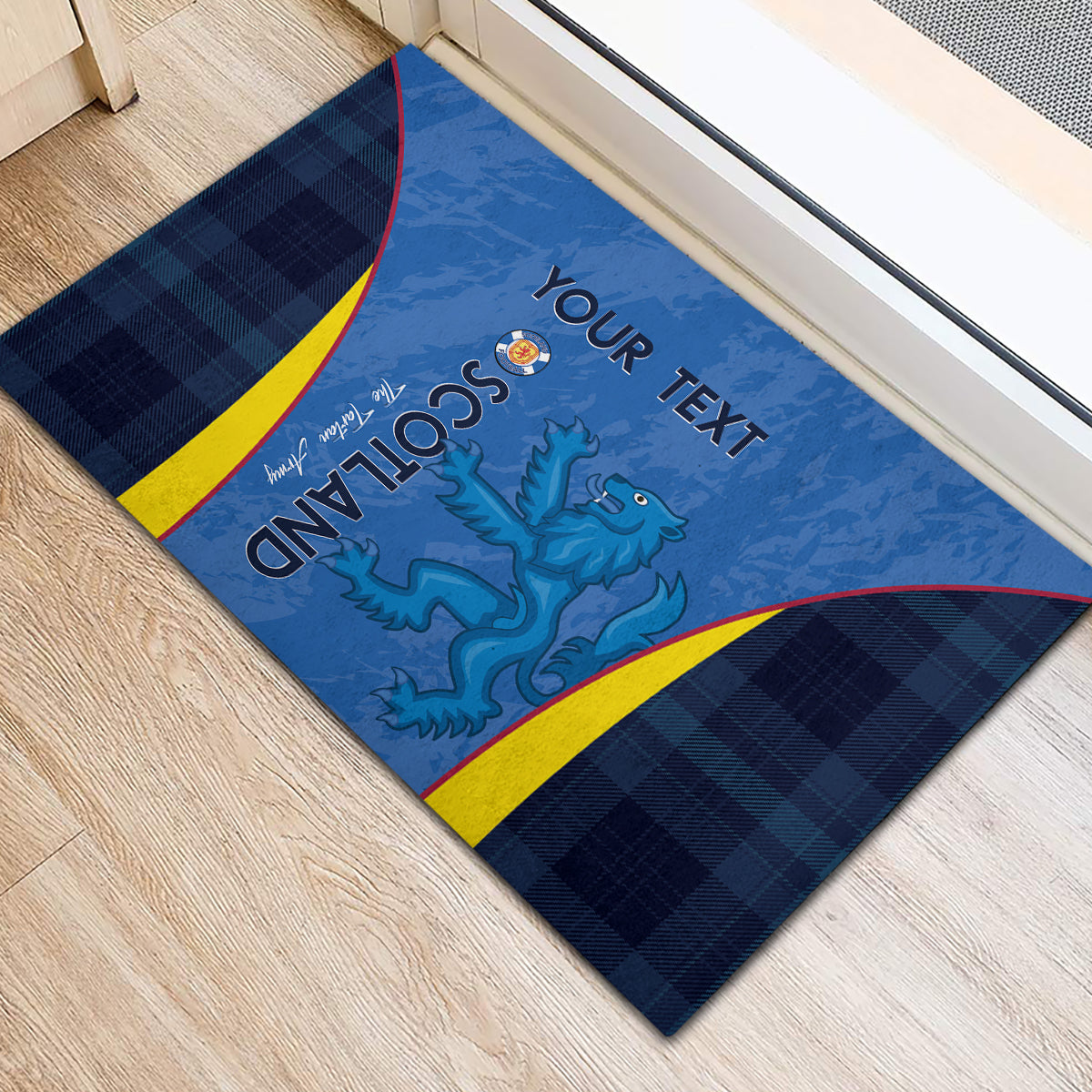 Custom Scotland Football Rubber Doormat 2024 Go Champions Scottish - Wonder Print Shop