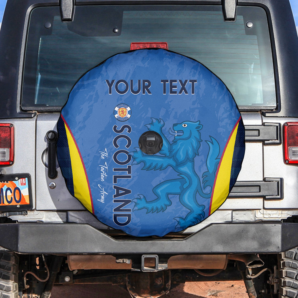 Custom Scotland Football Spare Tire Cover 2024 Go Champions Scottish