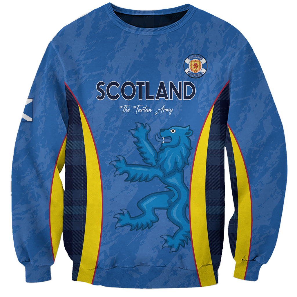 Custom Scotland Football Sweatshirt 2024 Go Champions Scottish - Wonder Print Shop