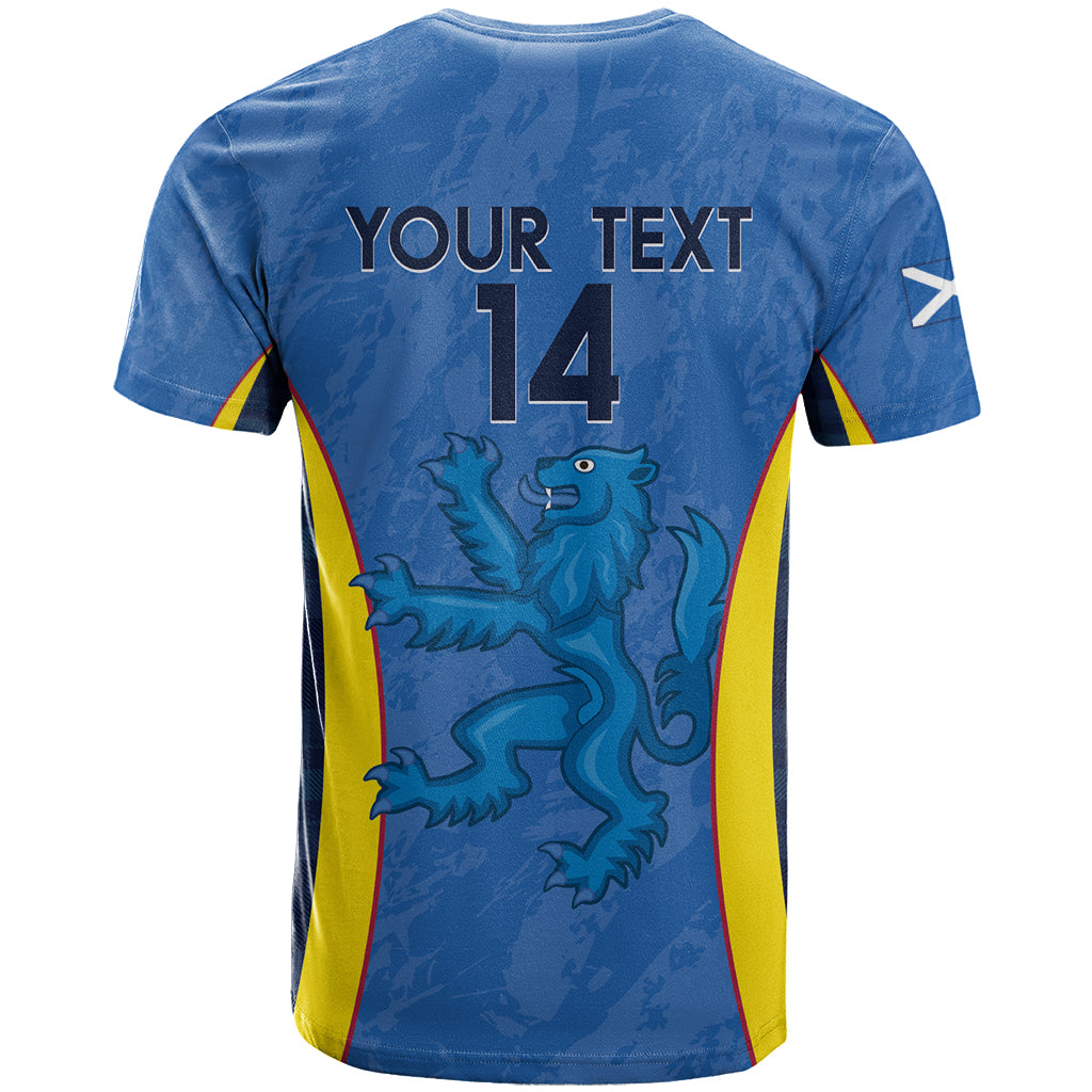 Custom Scotland Football T Shirt 2024 Go Champions Scottish - Wonder Print Shop