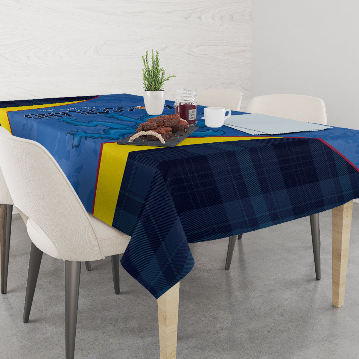 Custom Scotland Football Tablecloth 2024 Go Champions Scottish - Wonder Print Shop