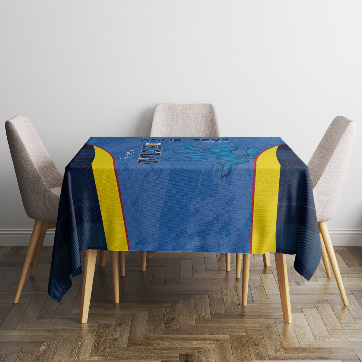 Custom Scotland Football Tablecloth 2024 Go Champions Scottish - Wonder Print Shop