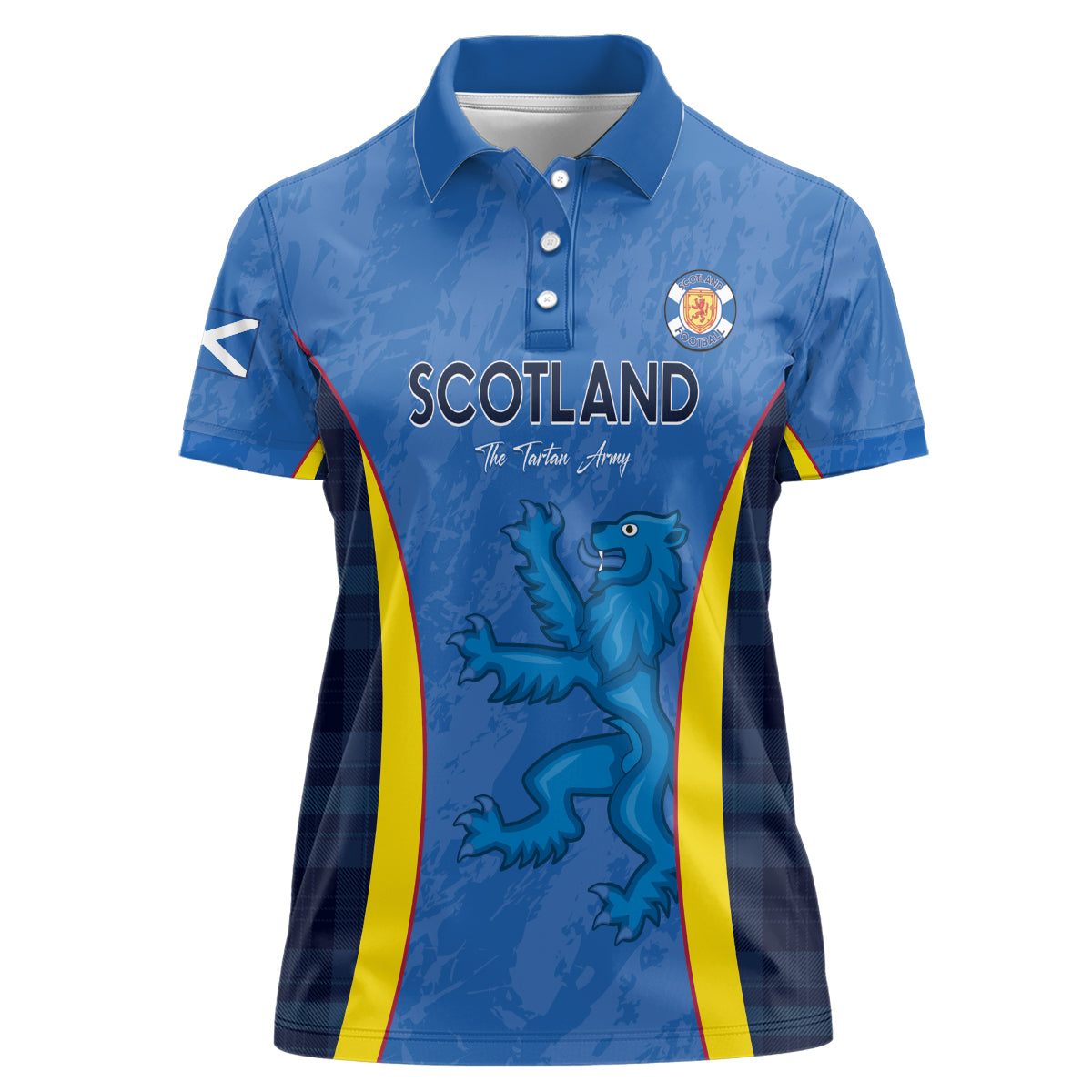 Custom Scotland Football Women Polo Shirt 2024 Go Champions Scottish - Wonder Print Shop