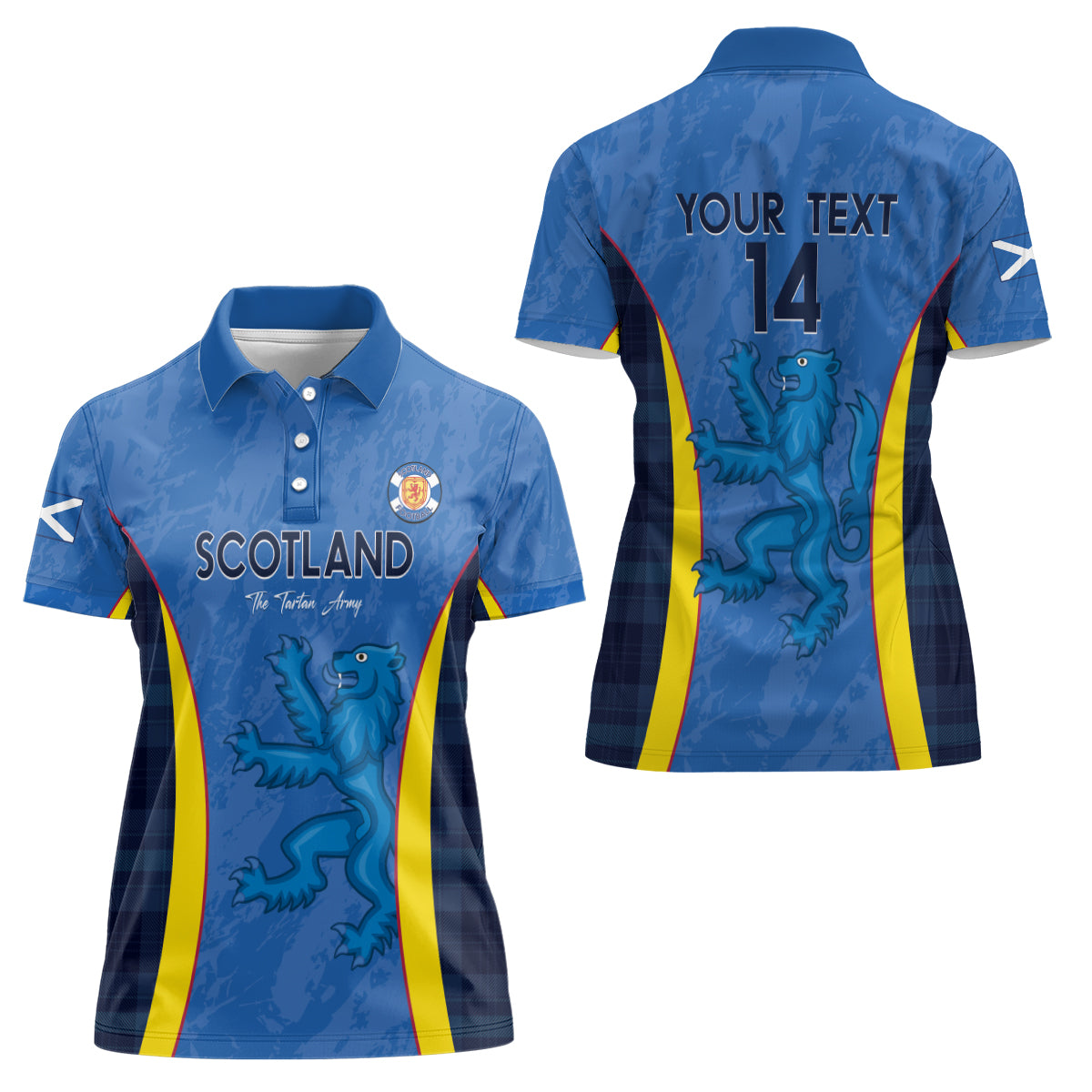 Custom Scotland Football Women Polo Shirt 2024 Go Champions Scottish - Wonder Print Shop