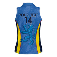 Custom Scotland Football Women Sleeveless Polo Shirt 2024 Go Champions Scottish - Wonder Print Shop