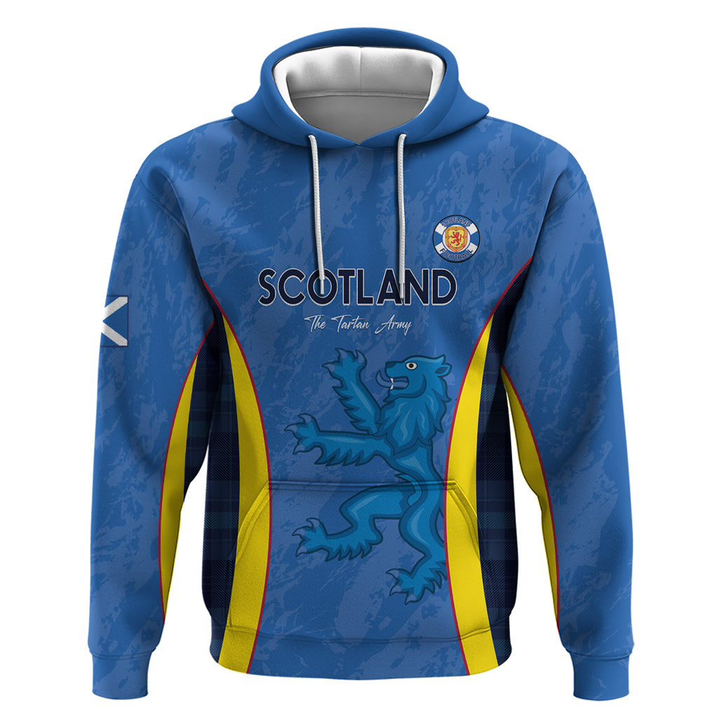 Custom Scotland Football Zip Hoodie 2024 Go Champions Scottish - Wonder Print Shop