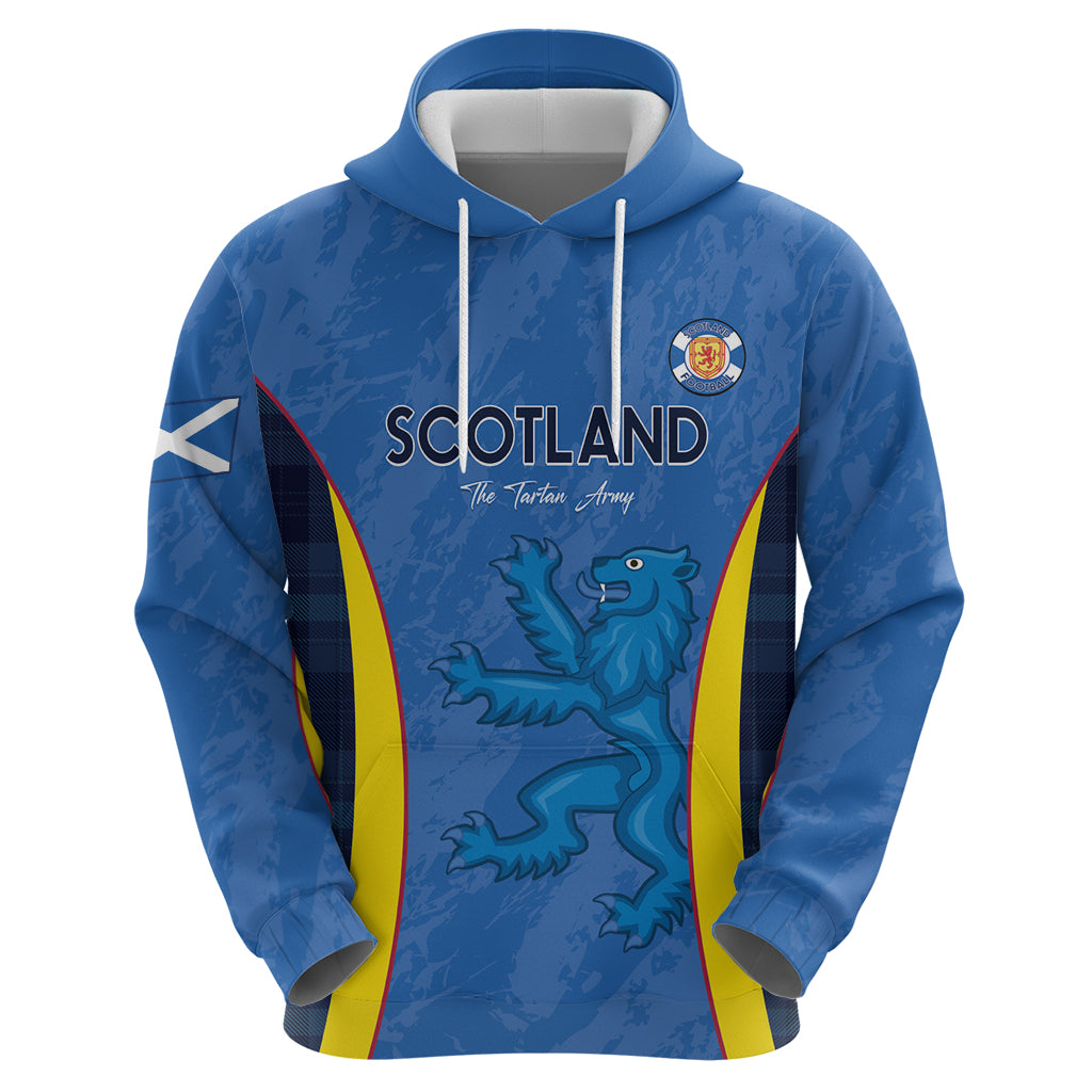 Custom Scotland Football Zip Hoodie 2024 Go Champions Scottish - Wonder Print Shop
