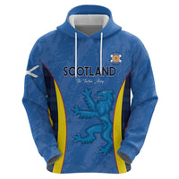 Custom Scotland Football Zip Hoodie 2024 Go Champions Scottish - Wonder Print Shop