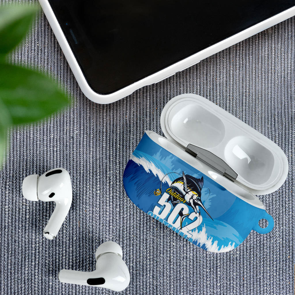 Blue Marlin Fishing Guatemala AirPods Case Makaira Nigricans 502 Outdoor Hobby