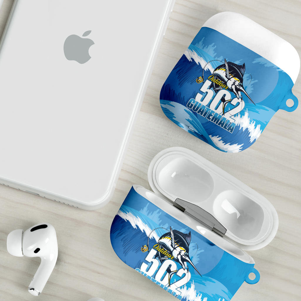 Blue Marlin Fishing Guatemala AirPods Case Makaira Nigricans 502 Outdoor Hobby