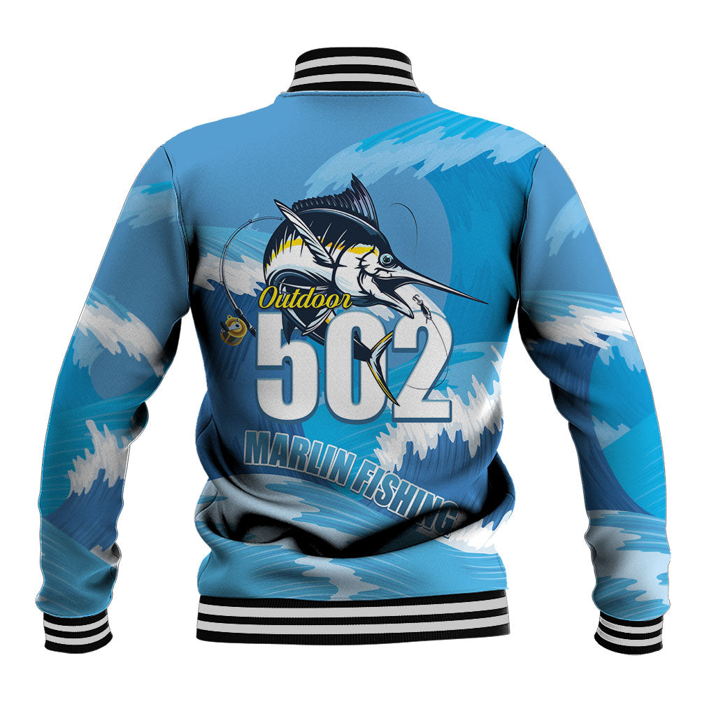 Blue Marlin Fishing Guatemala Baseball Jacket Makaira Nigricans 502 Outdoor Hobby
