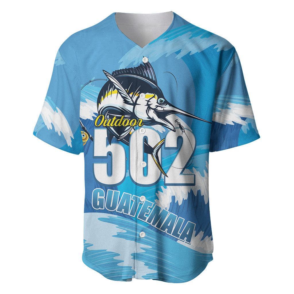 Blue Marlin Fishing Guatemala Baseball Jersey Makaira Nigricans 502 Outdoor Hobby