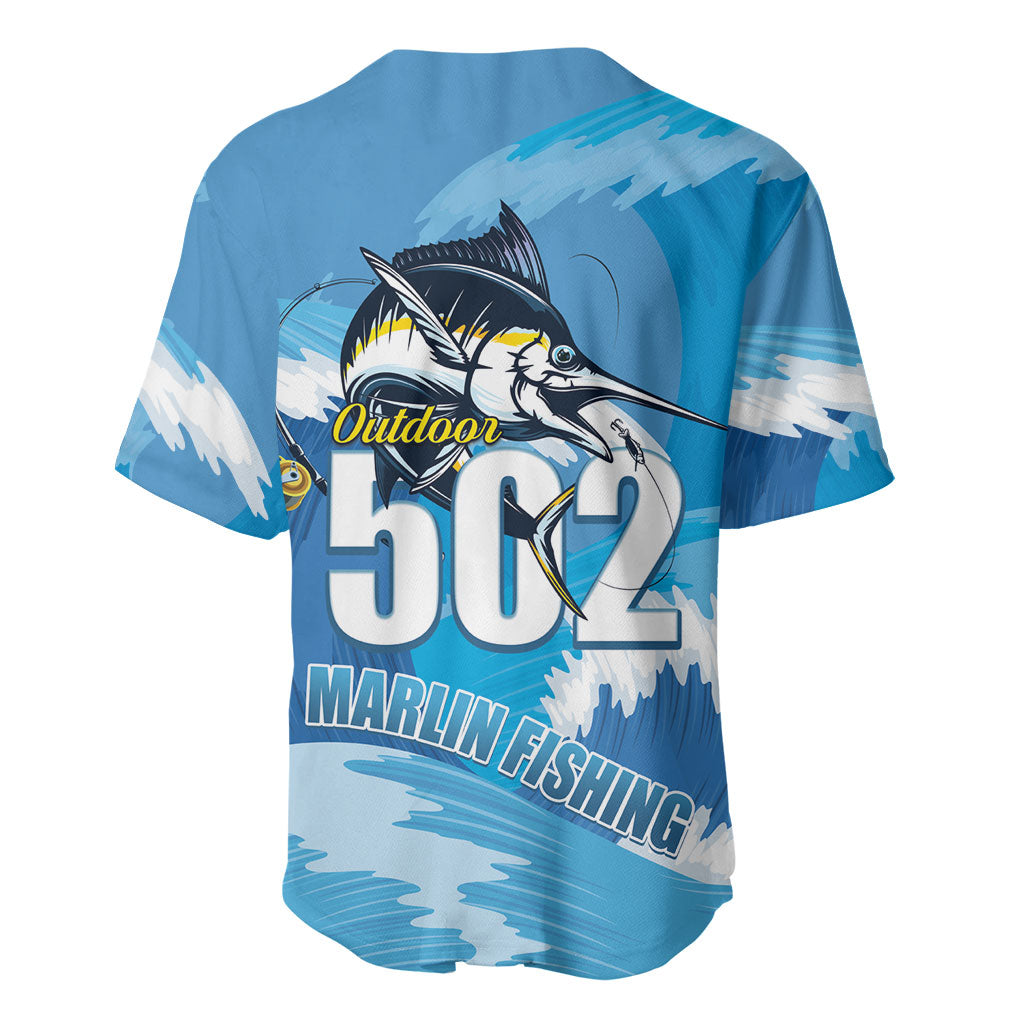 Blue Marlin Fishing Guatemala Baseball Jersey Makaira Nigricans 502 Outdoor Hobby