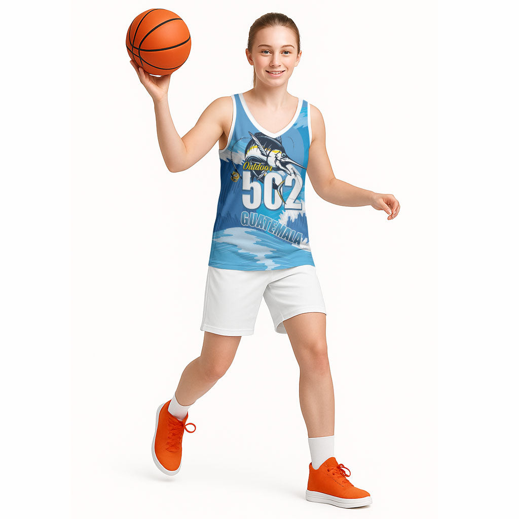 Blue Marlin Fishing Guatemala Basketball Jersey Makaira Nigricans 502 Outdoor Hobby