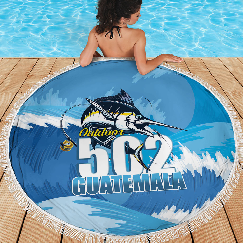 Blue Marlin Fishing Guatemala Beach Blanket Makaira Nigricans 502 Outdoor Hobby