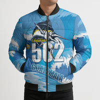 Blue Marlin Fishing Guatemala Bomber Puffer Jacket Makaira Nigricans 502 Outdoor Hobby