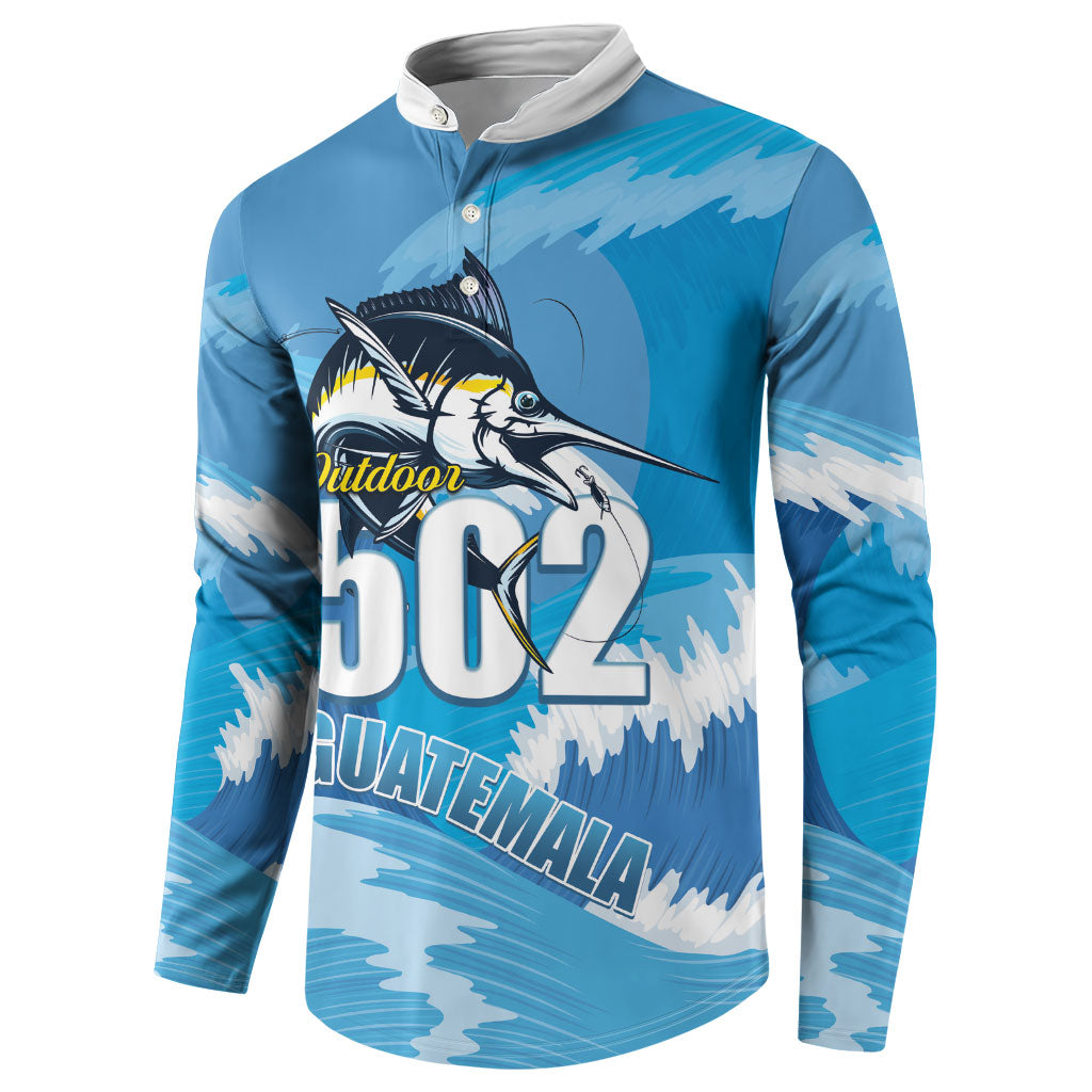 Blue Marlin Fishing Guatemala Button Sweatshirt Makaira Nigricans 502 Outdoor Hobby