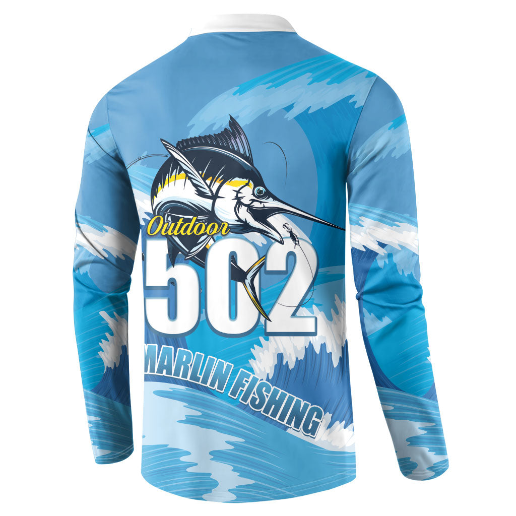Blue Marlin Fishing Guatemala Button Sweatshirt Makaira Nigricans 502 Outdoor Hobby