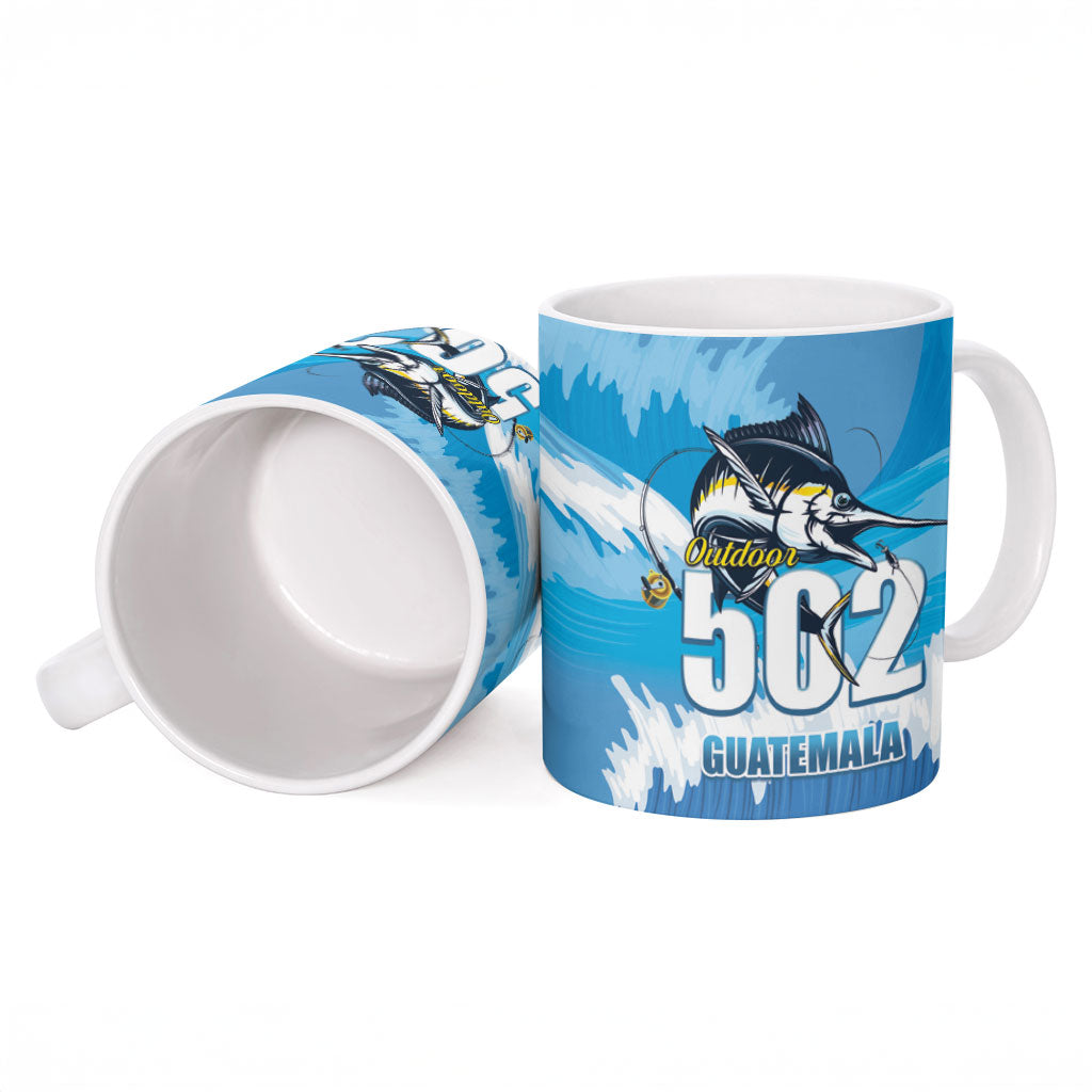 Blue Marlin Fishing Guatemala Ceramic Mug Makaira Nigricans 502 Outdoor Hobby